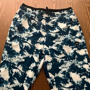 National Geographic Blue and White Men's Pants size medium